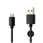 FIXED Datový a nabíjecí kabel s konektorem MicroUSB černá / 2.4A / držák a stahovací pásek v balení