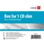 COVER IT 1 CD 5.2mm slim box + tray čirý 10ks