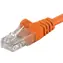 PremiumCord UTP CAT6 1m / Patch kabel / RJ45-RJ45 / oranžová