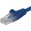 PremiumCord UTP CAT6 0.25m / Patch kabel / RJ45-RJ45 / modrá
