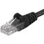 PremiumCord UTP CAT6 1.5m / Patch kabel / RJ45-RJ45 / černá