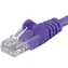 PremiumCord UTP CAT5E 0.5m fialová / Patch kabel / RJ45-RJ45