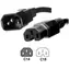MicroConnect Jumper Cable C14 - C15 2m / prodlužovací kabel / 2m