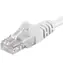 PremiumCord SFTP CAT6A 0.5m bílá / Patch kabel / RJ45-RJ45