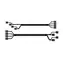 Intel 875mm kabelový kit Oculink 2U 8 port Switch (Middle Drive Bay)
