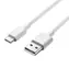 PremiumCord propojovací USB 2.0 kabel s konektory USB-C - USB-A bílý 50cm
