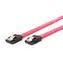 Gembird SATA III datový kabel 50cm / kovové spony / červená