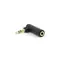 Gembird audio adaptér jack 3.5mm (M) na jack 3.5 mm (F) / pravý úhel / černá