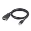 Gembird adaptér USB 2.0 A (M) - DE9 (M) černá / 1.5m