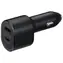 SAMSUNG Dualní rychlonabíječka 45W do auta / USB-C / USB / černá