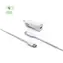FIXED USB-C autonabíječka + USB-C na USB-C kabel bílá / 18W / 1x USB-C / Power Delivery / do autozapalovače