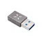 FIXED Link Redukce z hliníku USB-C na USB-A šedá
