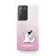 Karl Lagerfeld PC&TPU Choupette Eats Kryt pro Samsung Galaxy S21 Ultra Gradient růžová