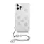 GUESS PC Chain Peony Zadní Kryt pro Apple iPhone 12 Pro Max stříbrná