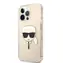 Karl Lagerfeld TPU Full Glitter Karl Head Kryt pro Apple iPhone 13 Pro zlatá