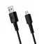 BonBon Datový a nabíjecí kabel USB-A 2.0 na microUSB 1m černá
