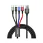 Baseus CA1T4-B01 Fast 4v1 černá / 2x USB-C / micro USB / Lightning / 1.2m
