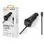 Aligator Nabíječka do auta s MicroUSB a USB výstupem 2.4A (CHA0027) černá / Turbo charge