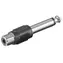 MicroConnect Adaptér mono jack 6.35mm (M) - RCA (F)