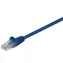 MicroConnect CAT5e U/UTP 1m CCA modrá / PVC / AWG 26/7 / CCA