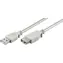 MicroConnect Propojovací kabel USB 2.0 M - USB 2.0 F 1m šedá / 480 Mbit/s