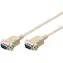 MicroConnect sériový kabel RS-232, D-SUB 9-pin (M) - D-SUB 9-pin (M) 2m bílá