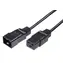 MicroConnect Prodlužovací kabel C19 - C20 1m černá