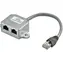MicroConnect CAT5e RJ45 splitter 2x RJ-45 (F) - RJ-45 (M) 0.2m šedá
