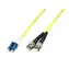 MicroConnect Optical Fibre Cable LC/ST Singlemode duplex OS2 2m žlutá