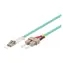 MicroConnect Optical Fibre Cable LC/SC Multimode duplex OM3 1m modrá