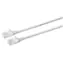 MicroConnect CAT6a U/UTP SLIM 7.5m bílá / LSZH