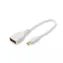 MicroConnect Kabel Mini DisplayPort 1.2 (M) - DisplayPort (F) 0.15m bílá