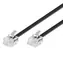 MicroConnect Modulární kabel RJ11 (M) - RJ11 (M) 15m černá 