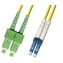 MicroConnect Optical Fibre Cable SC/LC Singlemode duplex OS2 5m žlutá