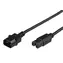 MicroConnect Prodlužovací kabel C14 - C15 3m černá