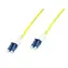 MicroConnect Optical Fibre Cable LC/LC Singlemode duplex OS2 15m žlutá