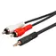MicroConnect Audio kabel stereo minijack 3.5mm - 2x RCA (M) 15m černá