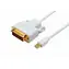 MicroConnect Kabel Mini DisplayPort 1.2 (M) - DVI-D Dual-Link (24+1) (M) 2m bílá / 1920x1080 @ 60Hz 