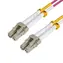 MicroConnect Optical Fibre Cable LC/LC Multimode duplex OM4 15m fialová