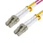 MicroConnect Optical Fibre Cable LC/LC Multimode duplex OM4 20m fialová