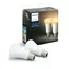Philips Hue LED žárovka E27 5W bílá / chytrá LED žárovka / 800 lm / 2200-6500 K / stmívatelná / 2ks
