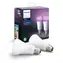 Philips Hue LED žárovka E27 6.5W bílá / chytrá LED žárovka / 806 lm / 2000-6500 K / stmívatelná / 2ks