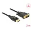 Delock Kabel DisplayPort 1.2 (M) - DVI 24+1 (M) 2m černá / pasivní / 4K / 30 Hz