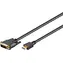 Goobay 51881 kabel HDMI M na DVI-D M 1.5 m / pozlacené konektory