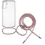 FIXED Pure Neck Pouzdro s růžovou šňůrkou na krk pro Samsung Galaxy A14/A14 5G