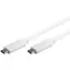 PremiumCord Kabel USB-C M/M bílá / 1m