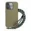 Epico Silikonový zadní kryt se šňůrkou pro Apple iPhone 14 Pro Max zelená