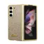 Guess PC/TPU Glitter Flakes Metal Logo Zadní Kryt pro Samsung Galaxy Z Fold 5 zlatá