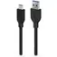 GENIUS ACC-A2CC-3A Kabel USB-A (M) - USB-C (M) 1.5 m černá / opletený / QC 3.0