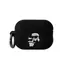 Karl Lagerfeld 3D Logo NFT Karl and Choupette Silikonové Pouzdro pro Apple AirPods Pro 2 černá